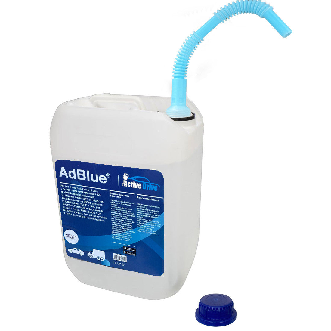 AdBlue 50lt Euro 4-5-6 Additif gaz d'échappement pour moteurs diesel Made Italy