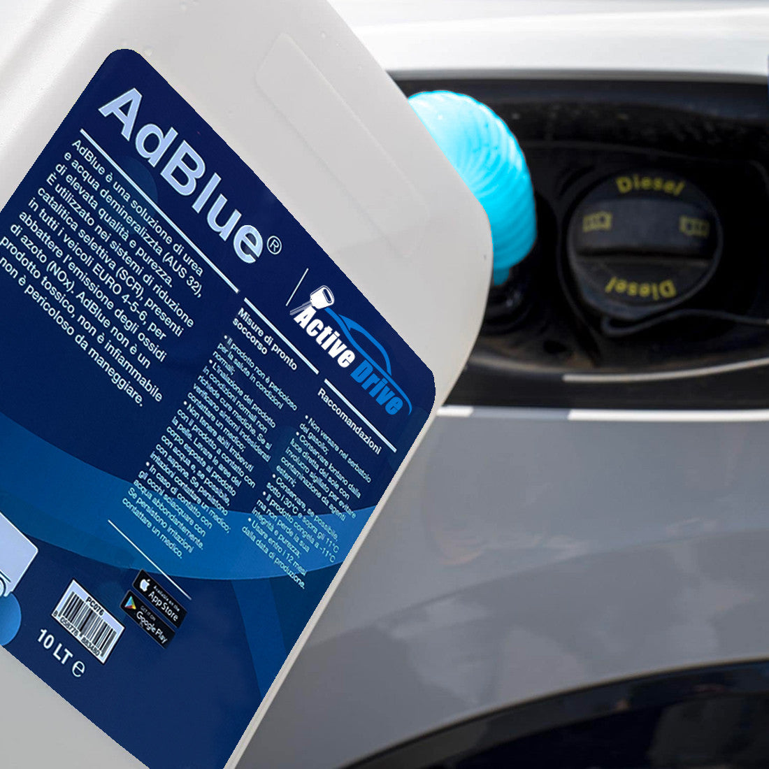 AdBlue 50lt Euro 4-5-6 Additif gaz d'échappement pour moteurs diesel Made Italy