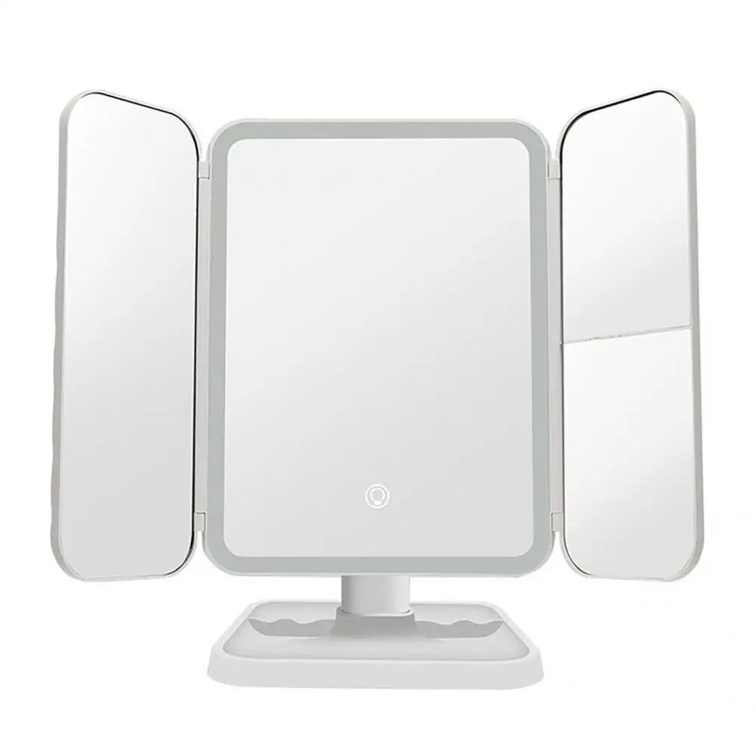 Miroir cosmétique LED Make UP rechargeable 3x design tactile 3 modes d'éclairage