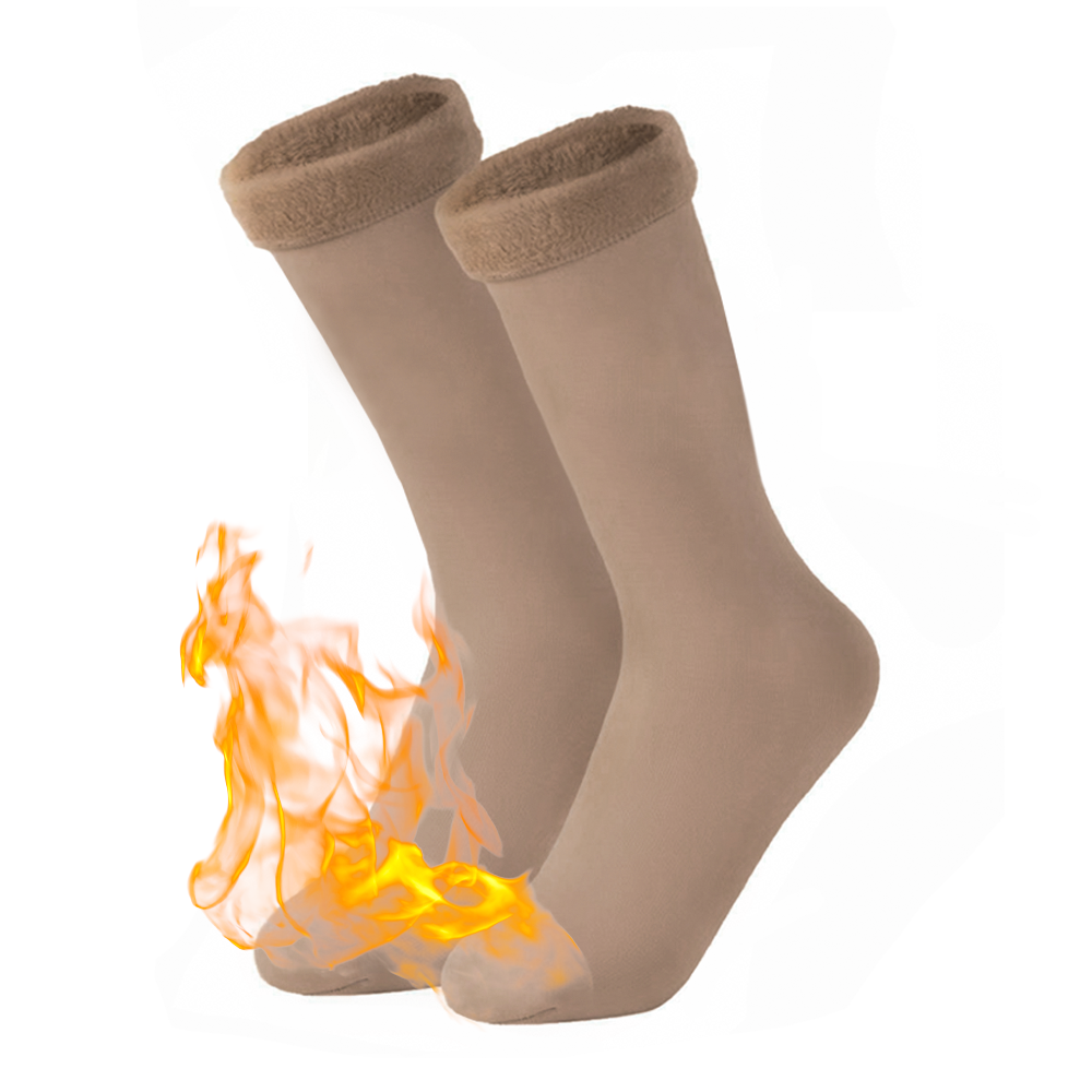 Ensemble chaussettes thermiques hivernales mollets unisexe chaudes taille unique