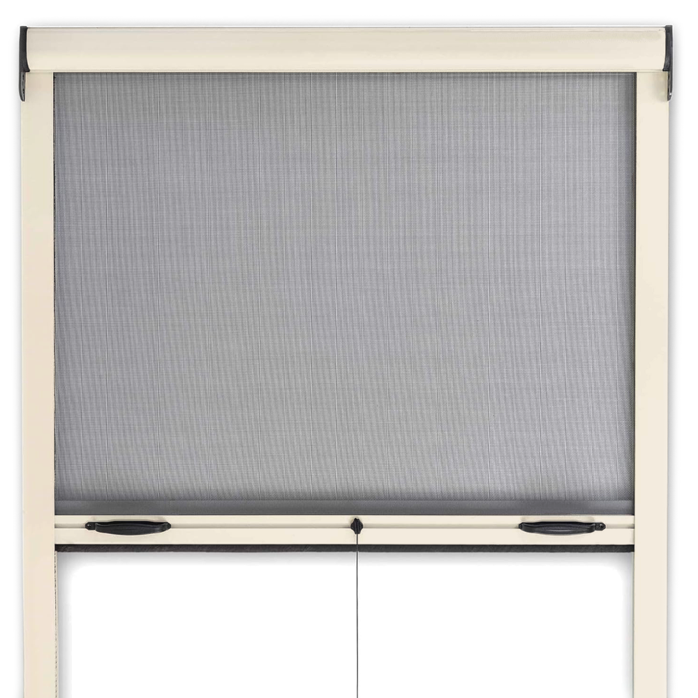 Moustiquaire enroulable 120x170 cm Kit pour Fenêtre et Cadre en Aluminium