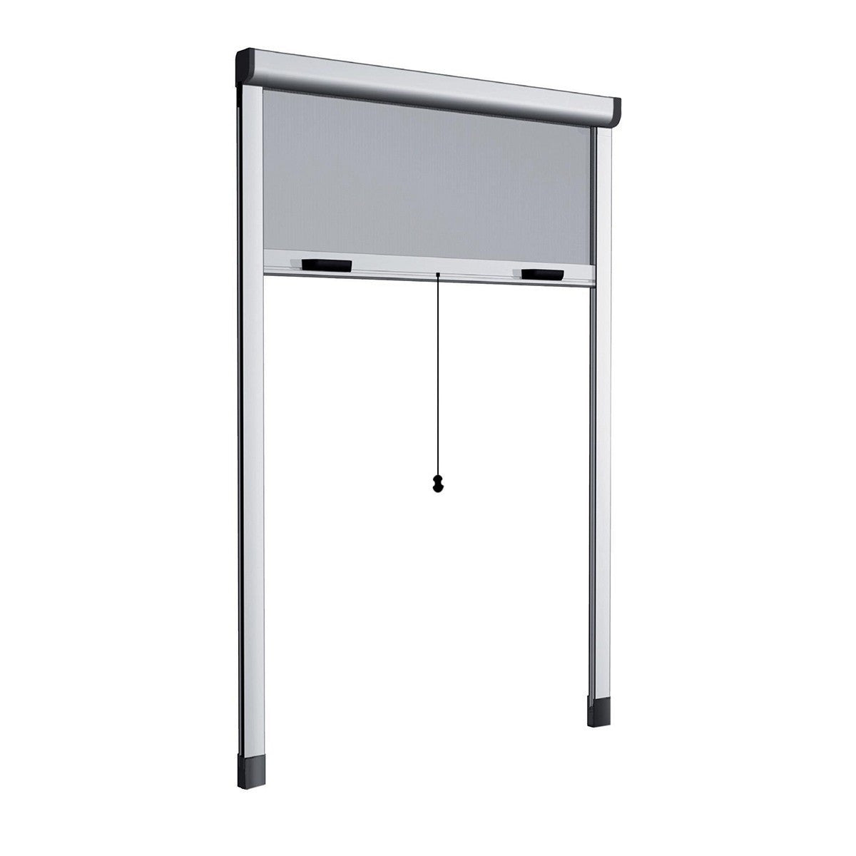 Moustiquaire enroulable 140x170 cm Kit pour Fenêtre et Cadre en Aluminium