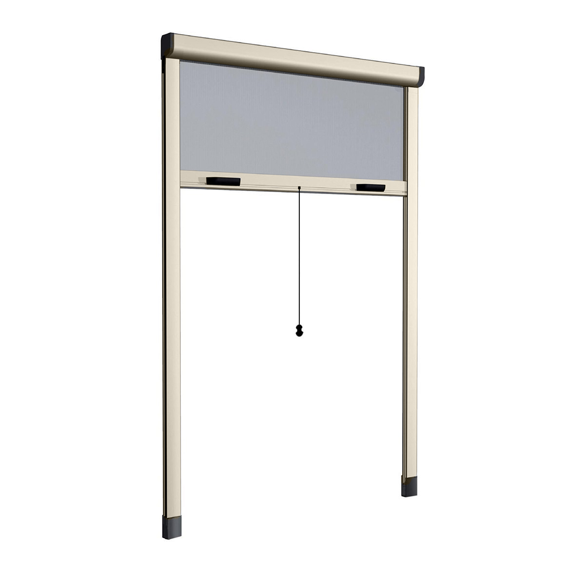 Moustiquaire Enroulable 160X170 Kit Réductible Fenêtre avec Cadre en Aluminium