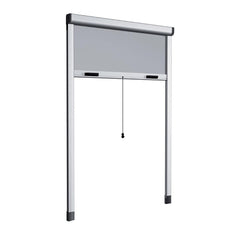 Moustiquaire Enroulable 160X170 Kit Réductible Fenêtre avec Cadre en Aluminium