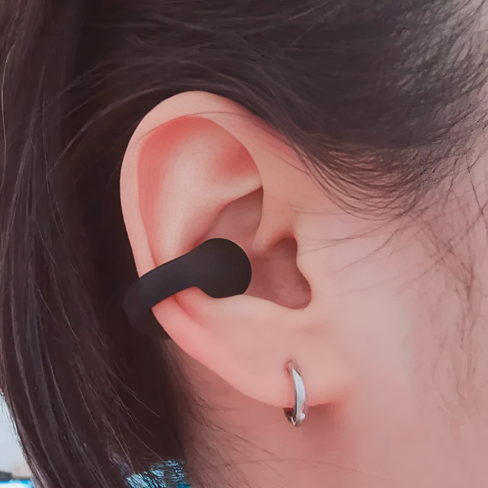 Écouteurs Bluetooth sans fil Rechargeables Conduction Osseuse Pince d'Oreille