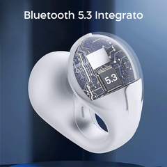 Écouteurs Bluetooth sans fil Rechargeables Conduction Osseuse Pince d'Oreille