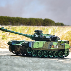 Tank Jouet avec Télécommande à l'Échelle 1:30 avec Effets Sonores et Lumières