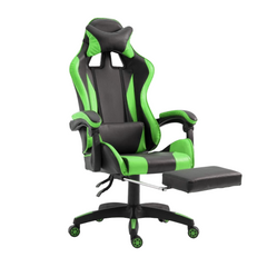 Chaise de bureau Gaming AZRACE simili-cuir avec repose-pieds inclinable 150°