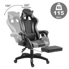 Chaise de bureau Gaming AZRACE simili-cuir avec repose-pieds inclinable 150°