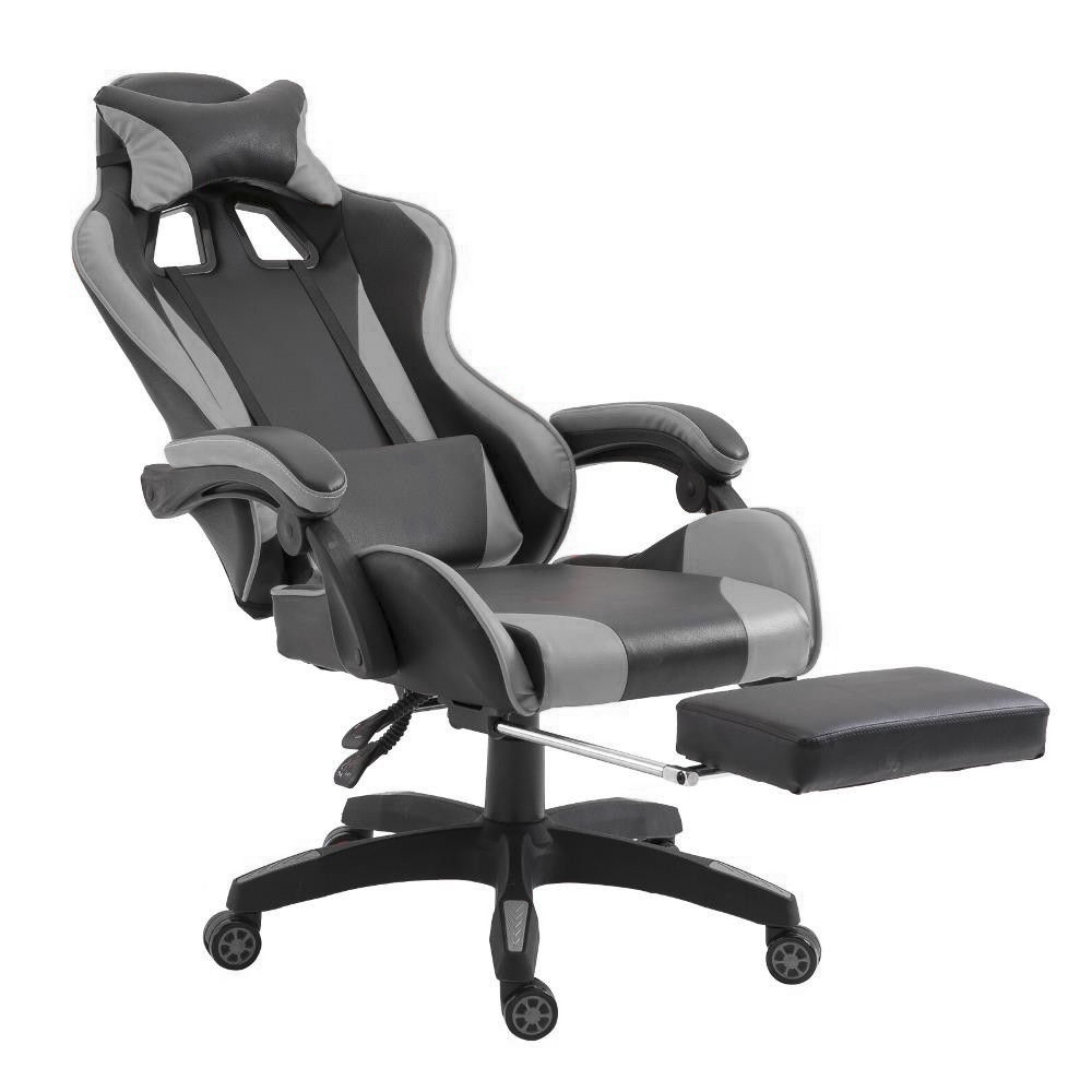 Chaise de bureau Gaming AZRACE simili-cuir avec repose-pieds inclinable 150°