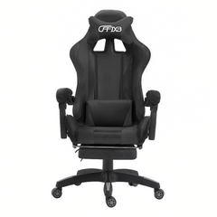Chaise de bureau Gaming AZRACE simili-cuir avec repose-pieds inclinable 150°
