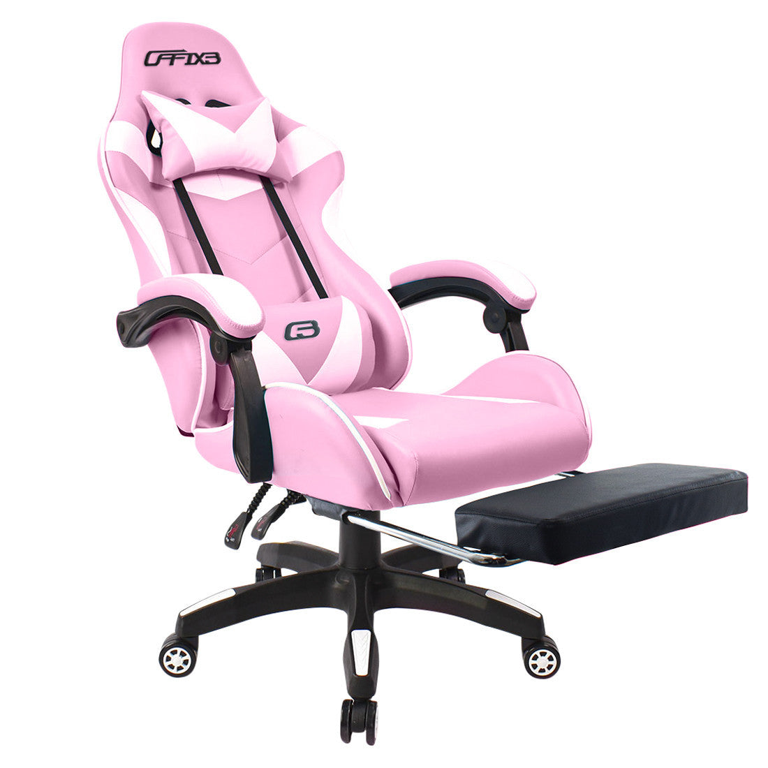 Chaise de bureau Gaming AZRACE simili-cuir avec repose-pieds inclinable 150°