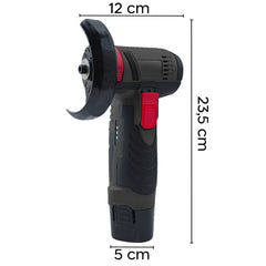 Mini Meuleuse Sans Fil Flex avec Double Batterie 12V 76MM 19500RPM et Mallette