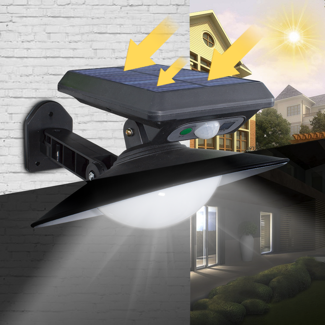 Lampe LED Rechargeable à Solaire IP65 avec Télécommande  Détecteur Infrarouge