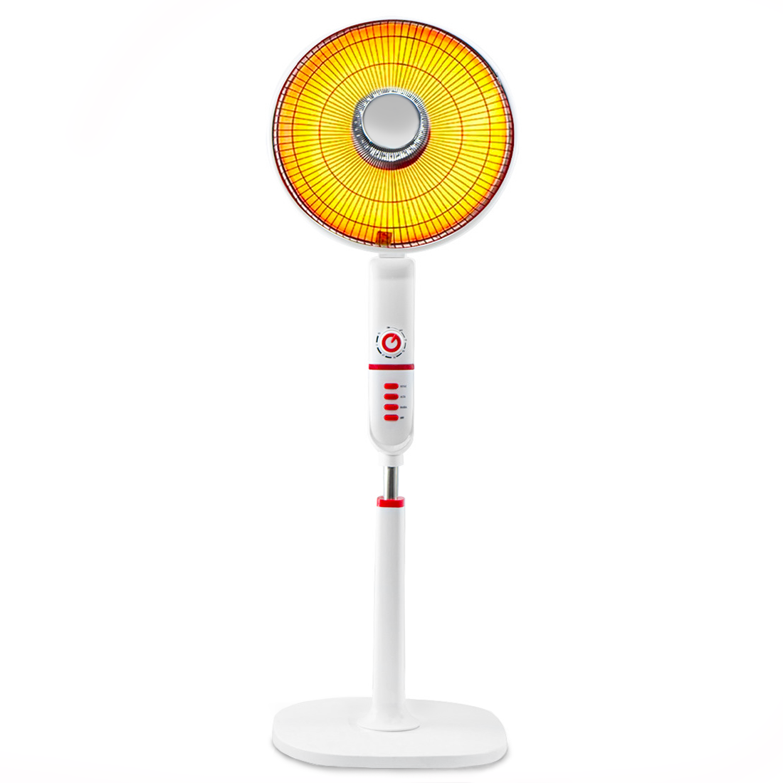 Poêle électrique Parabole 49cm fibre de carbone sur pied 450W et 900W oscillant