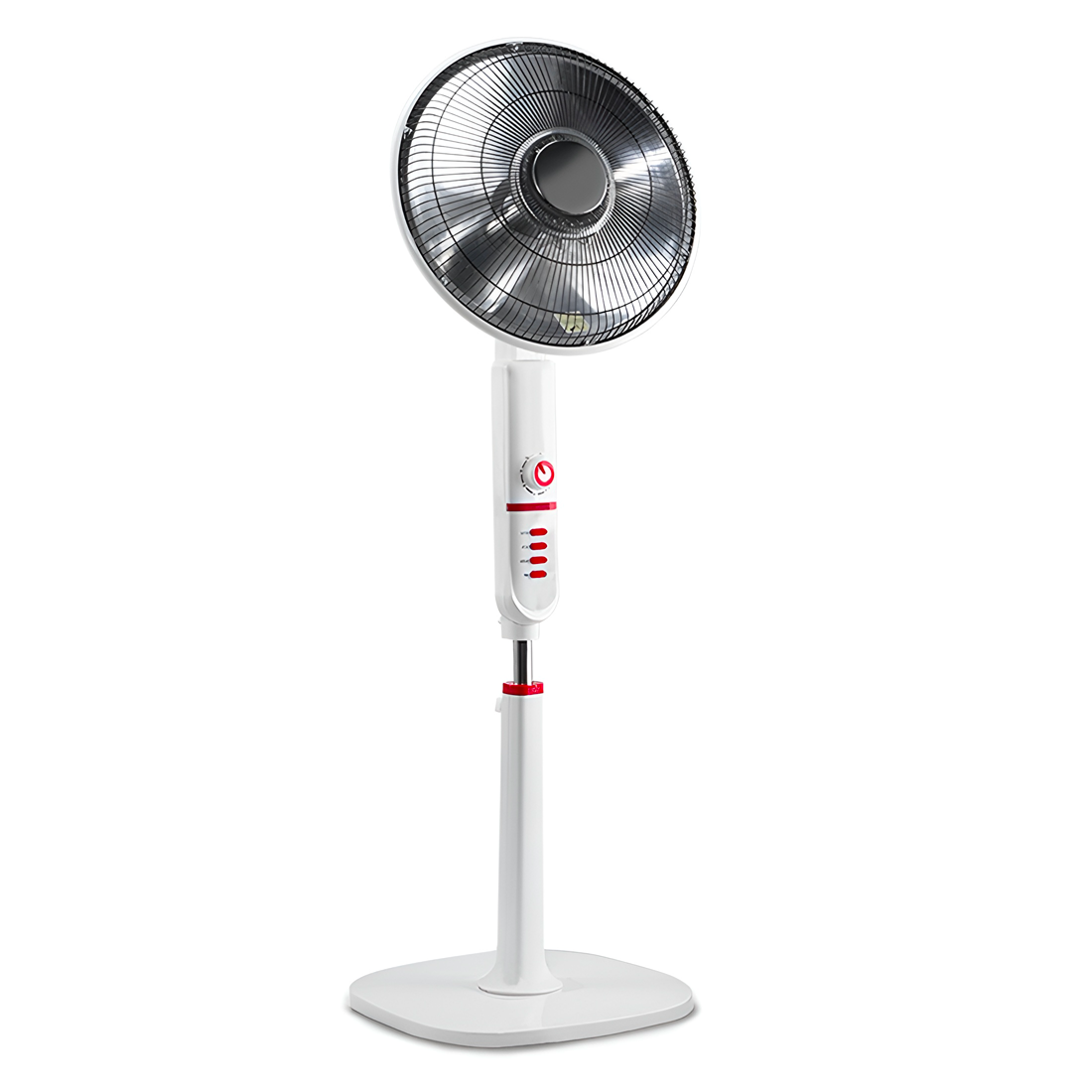 Poêle électrique Parabole 49cm fibre de carbone sur pied 450W et 900W oscillant