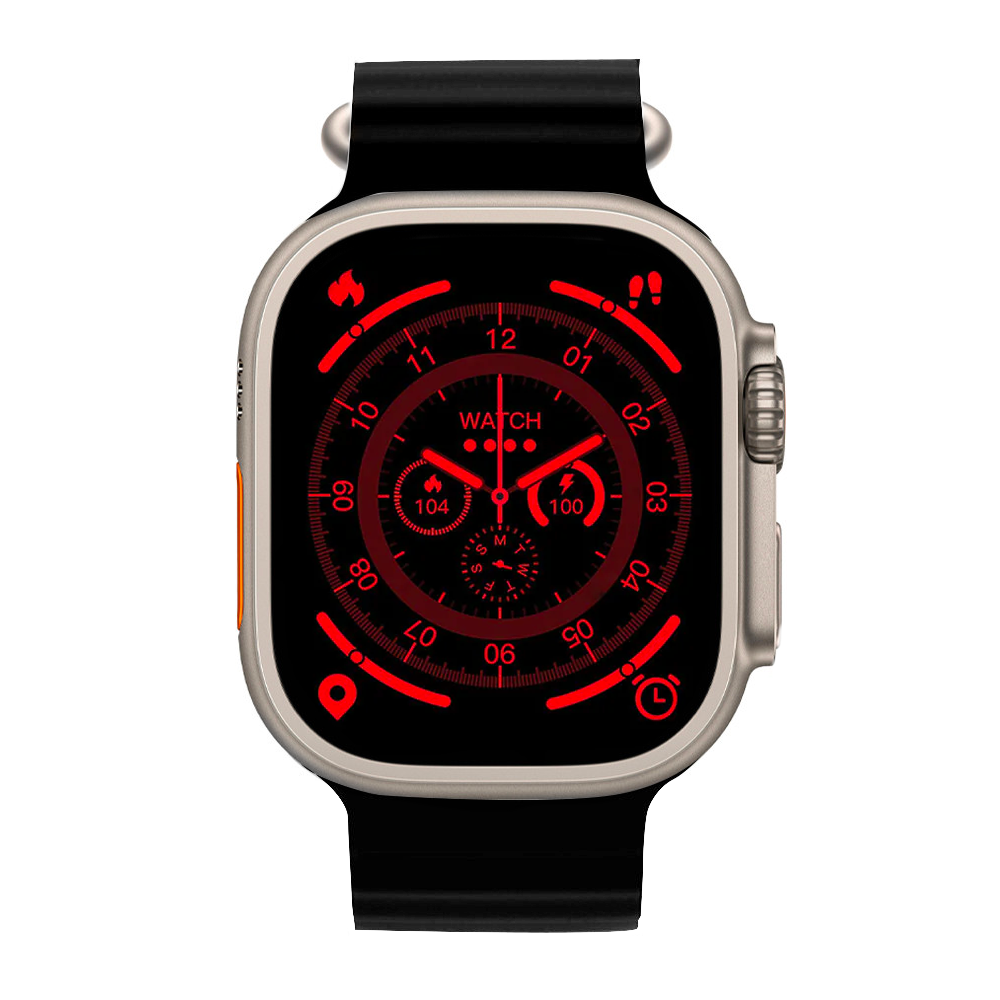 Smartwatch S9 Ultra 49mm Bracelet en Silicone Montre Numérique Podomètre