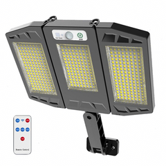 2 projecteurs solaires 384 LED avec capteur de mouvement et télécommande HS-V97