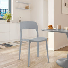 Pack 4 chaises STYLE polypropylène Design moderne empilables Home Bar Restaurant