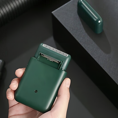 Rasoir à Barbe et Pattes Rechargeable USB et Portable avec Tête de Rechange