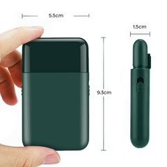 Rasoir à Barbe et Pattes Rechargeable USB et Portable avec Tête de Rechange