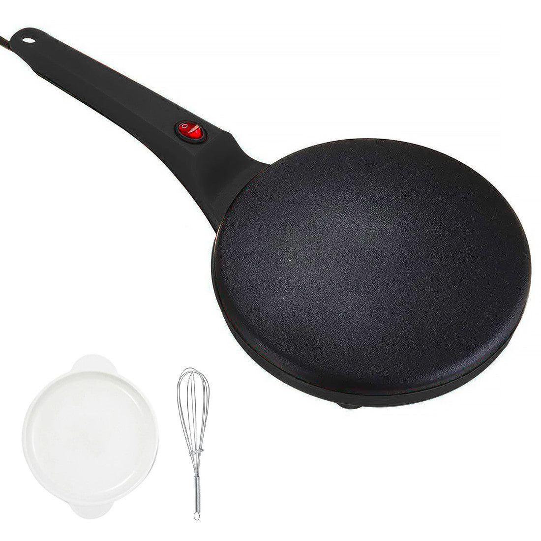 Poêle à crêpes et crêpière électrique avec revêtement antiadhésif de 600W
