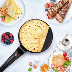 Poêle à crêpes et crêpière électrique avec revêtement antiadhésif de 600W