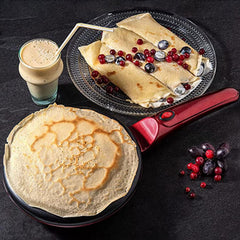 Poêle à crêpes et crêpière électrique avec revêtement antiadhésif de 600W