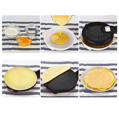 Poêle à crêpes et crêpière électrique avec revêtement antiadhésif de 600W