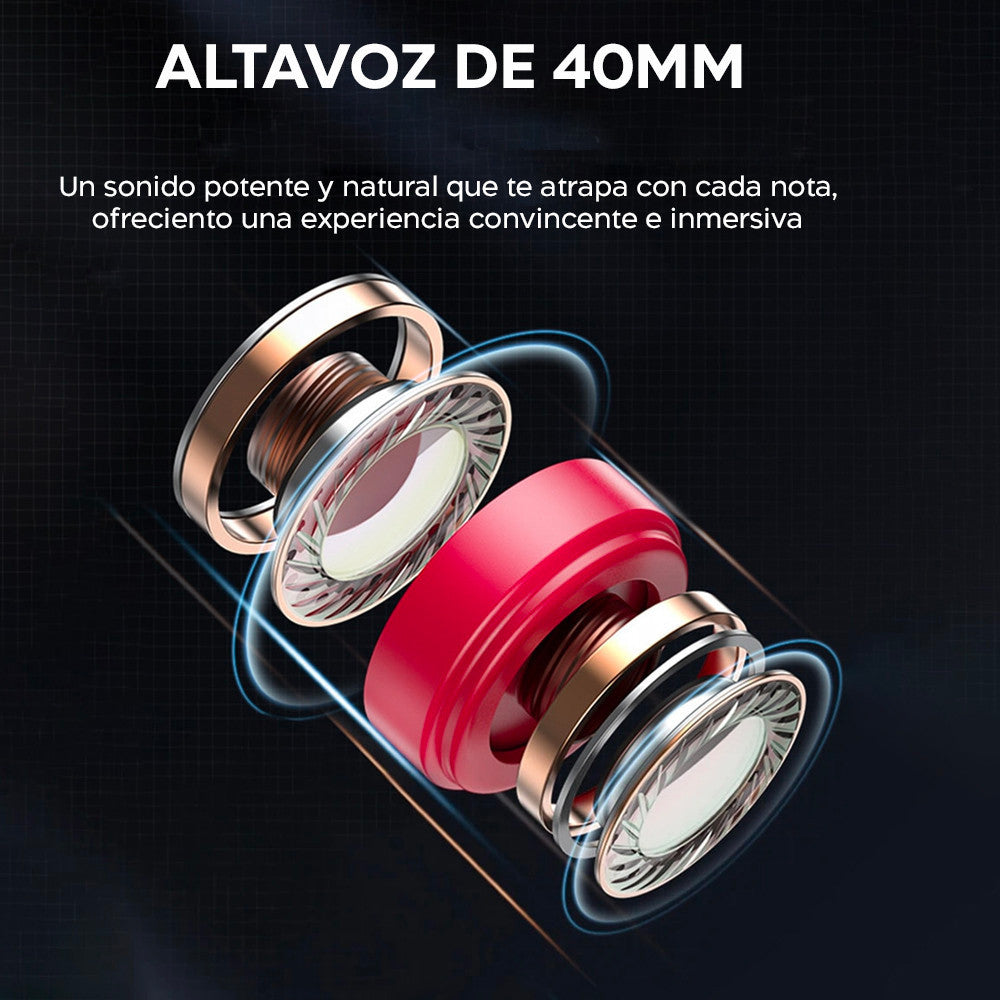 Écouteurs Bluetooth 5.3 sans fil avec son stéréo rechargeable