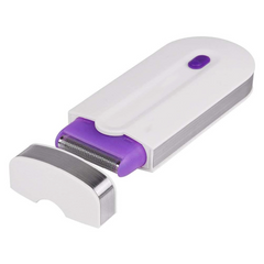 Épilation faciale corporelle portable rechargeable par USB avec lumière 2 têtes