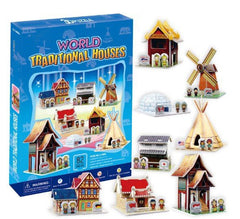 Puzzle 3D monuments du monde, mini-architectures jouets de différents modèles