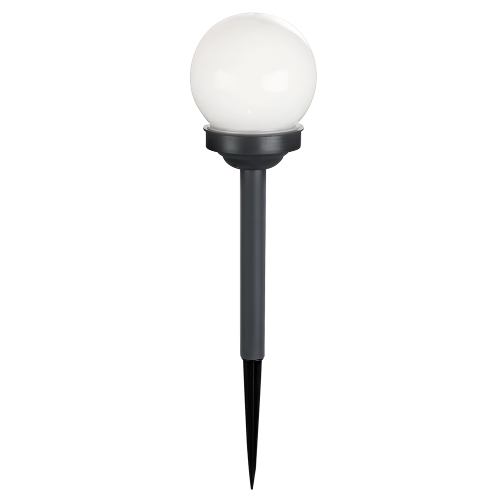 Lampe Sphérique Rechargeable Solaire 15cm pour l'Extérieur avec Piquet de Jardin