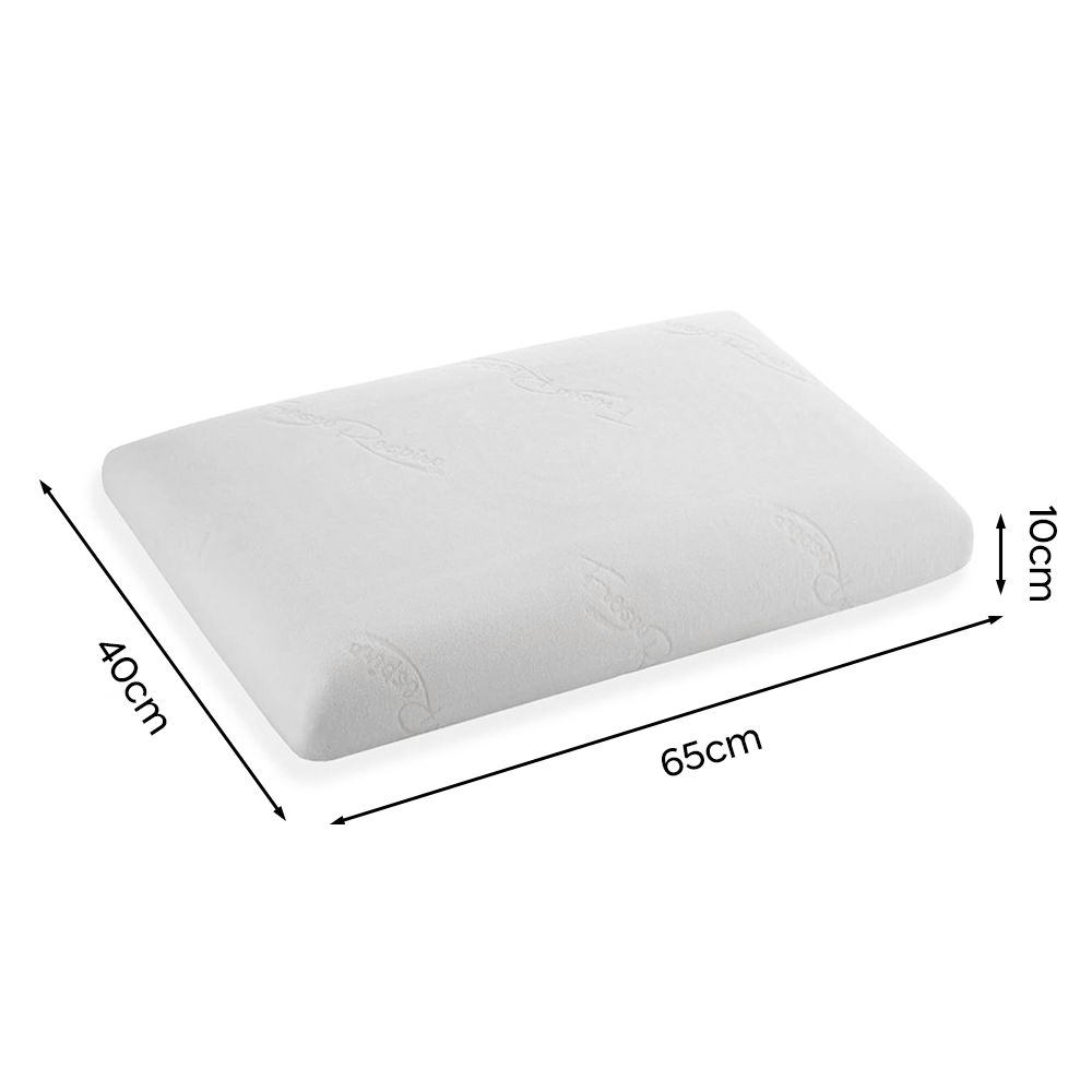2 Oreillers Mousse Mémoire avec Arôme Frais Soutien Cervical Huiles Essentielles
