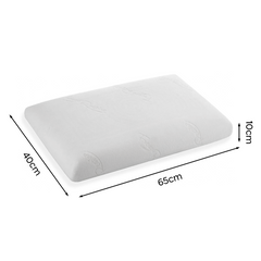 4 Oreillers Mousse Mémoire Arôme Frais Soutien Cervical aux Huiles Essentielles