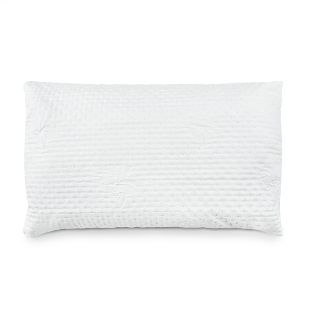 Oreiller de lit orthopédique en plume hypoallergénique matelassé anti-acariens