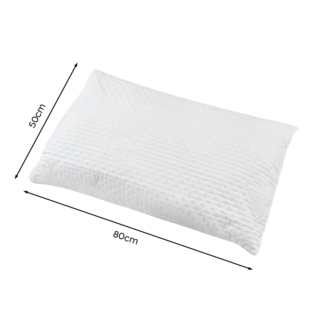 Oreiller de lit orthopédique en plume hypoallergénique matelassé anti-acariens