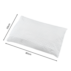 Oreiller de lit orthopédique en plume hypoallergénique matelassé anti-acariens