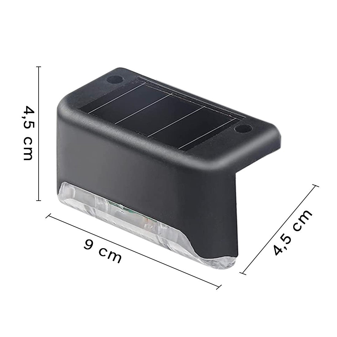 Lampe solaire rechargeable 8 pièces IP66 lumière chaude extérieur