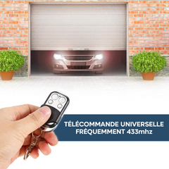 2 pz Télécommande Universelle 4 canaux 433MHz Multifonction Poche avec Crochet