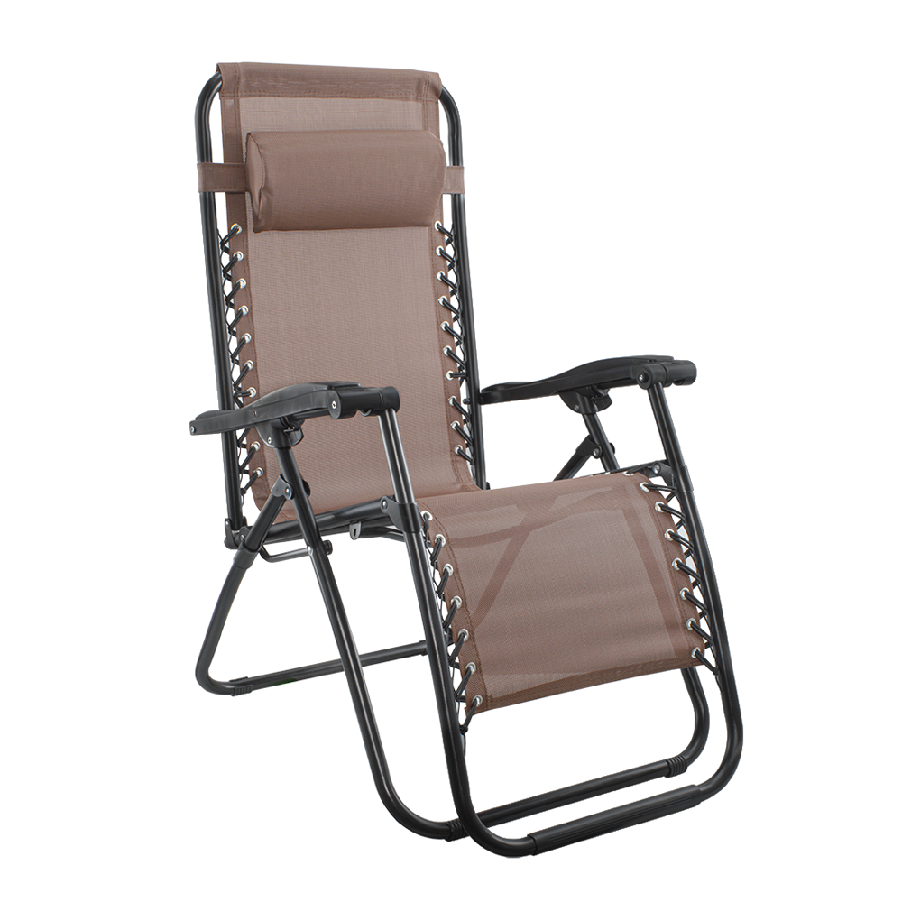 Chaise Gravita Zero pliante avec dossier inclinable fauteuil textilèneà étranger