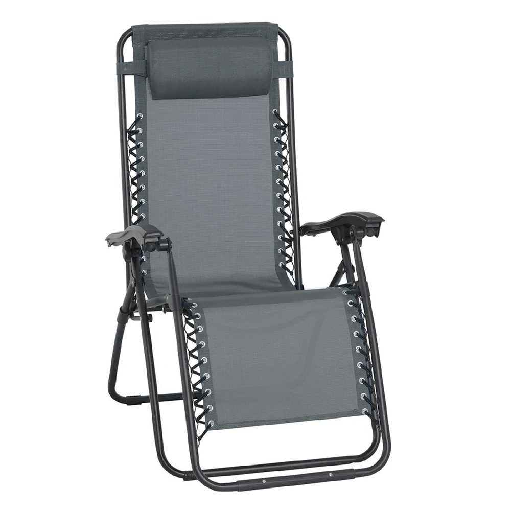 Chaise Gravita Zero pliante avec dossier inclinable fauteuil textilèneà étranger