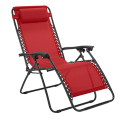 Chaise Gravita Zero pliante avec dossier inclinable fauteuil textilèneà étranger