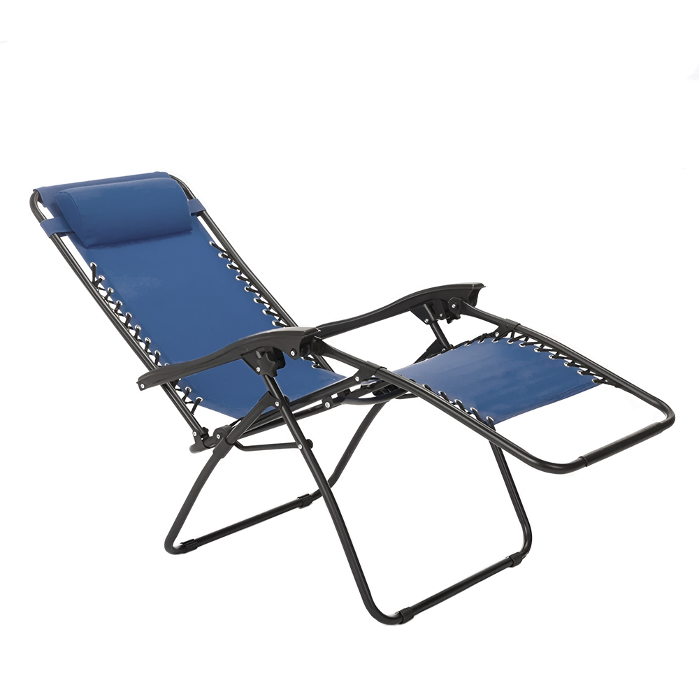Chaise Gravita Zero pliante avec dossier inclinable fauteuil textilèneà étranger