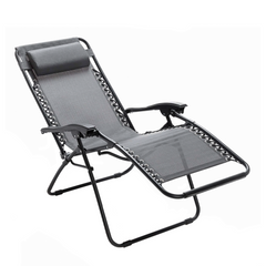 Set 2 chaises pliantes Gravità Zero avec dossier inclinable poltrona textilène