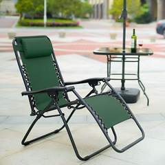 Set 2 chaises pliantes Gravità Zero avec dossier inclinable poltrona textilène