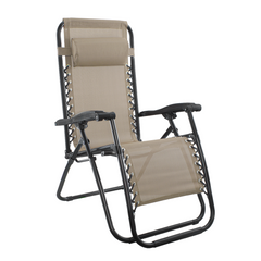 Set 2 chaises pliantes Gravità Zero avec dossier inclinable poltrona textilène