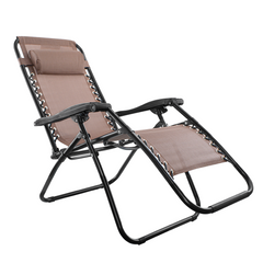 Set 2 chaises pliantes Gravità Zero avec dossier inclinable poltrona textilène