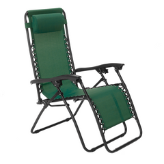 Set 2 chaises pliantes Gravità Zero avec dossier inclinable poltrona textilène