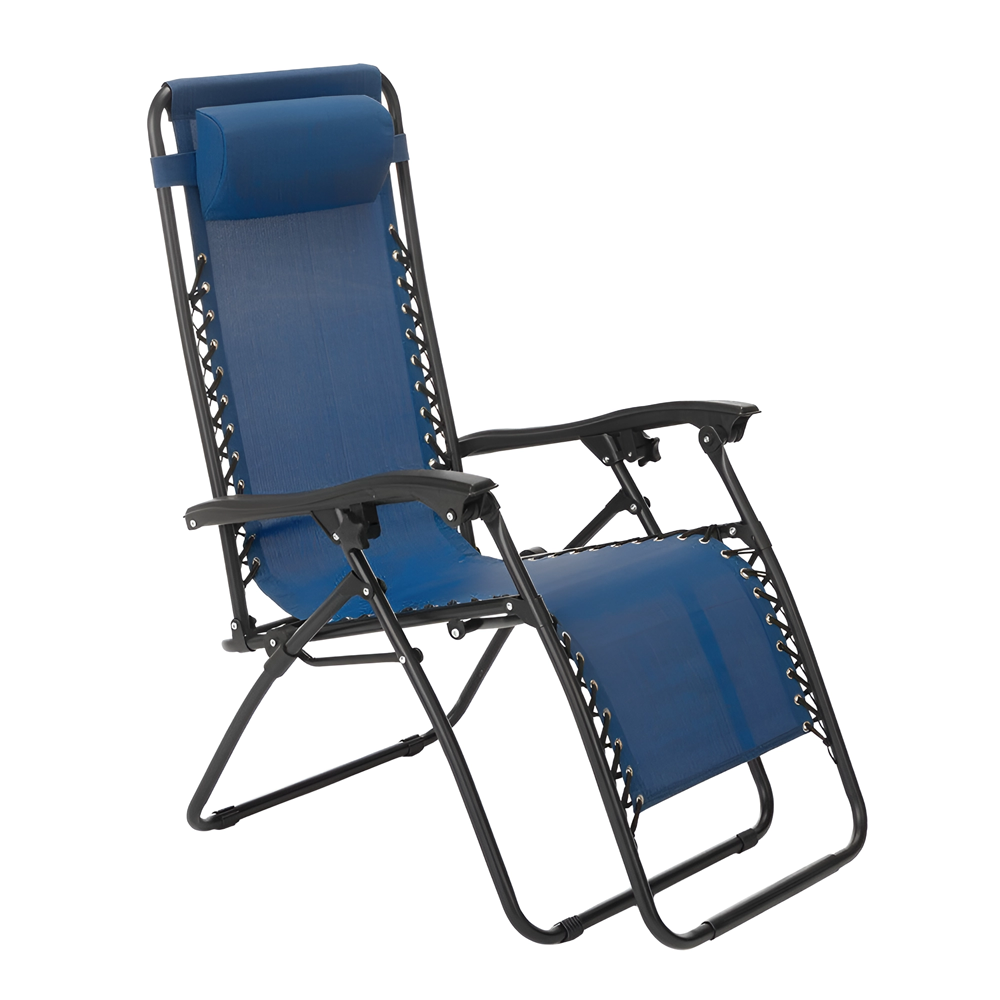 Set 2 chaises pliantes Gravità Zero avec dossier inclinable poltrona textilène